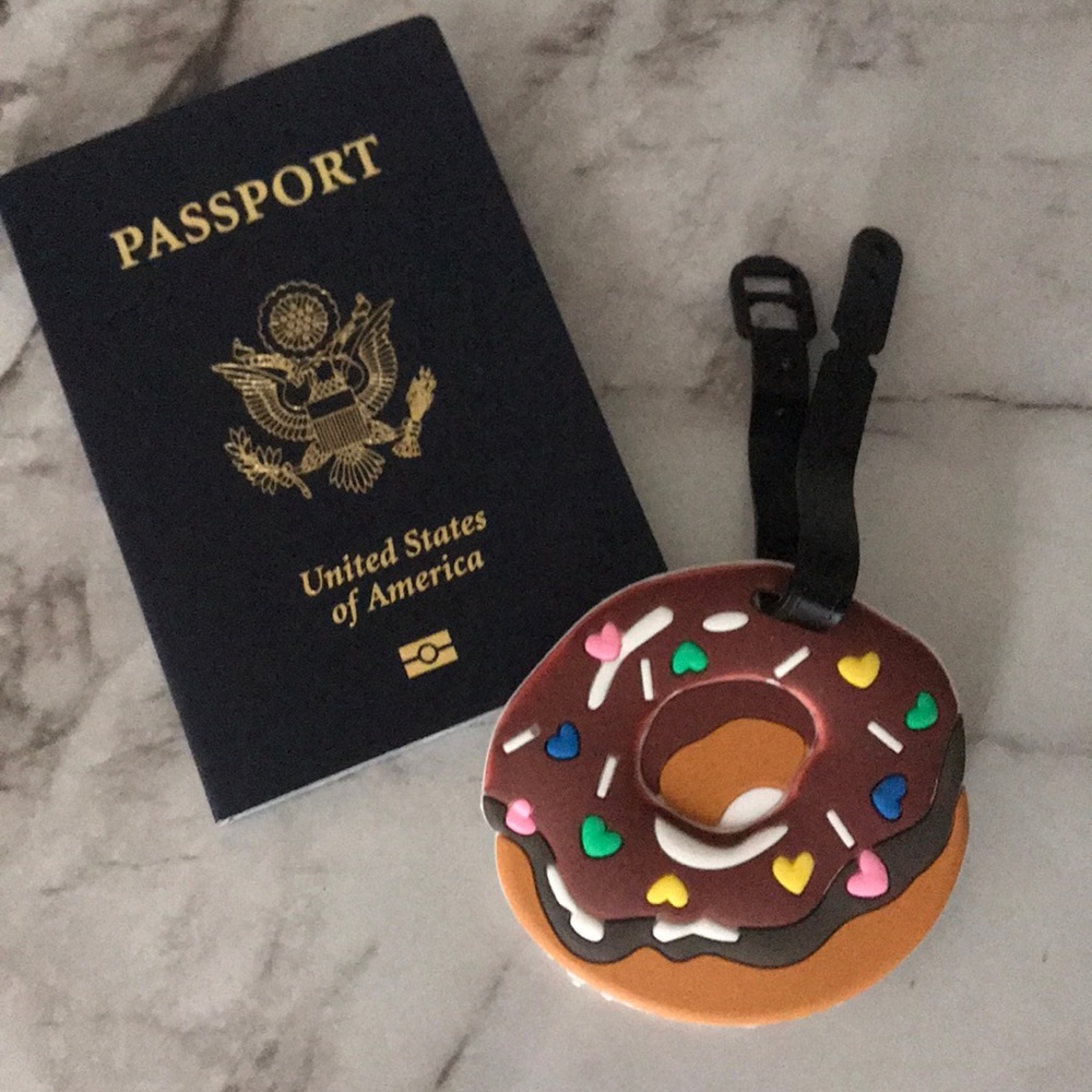 NWT chocolate donut 🍩 luggage tag